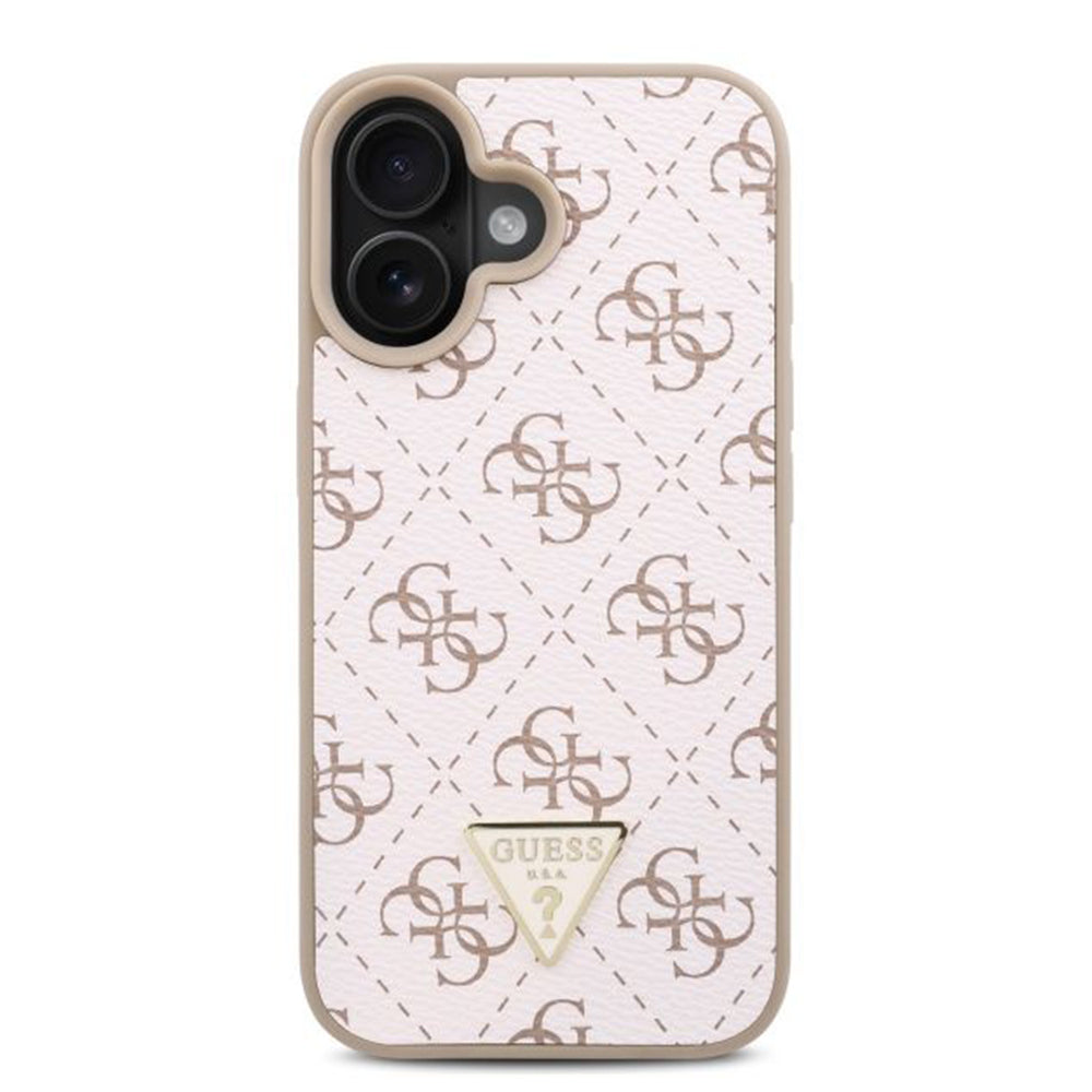 Futrola za Apple iPhone 16 Plus, Guess, 4G Triangle Logo, Bijela
