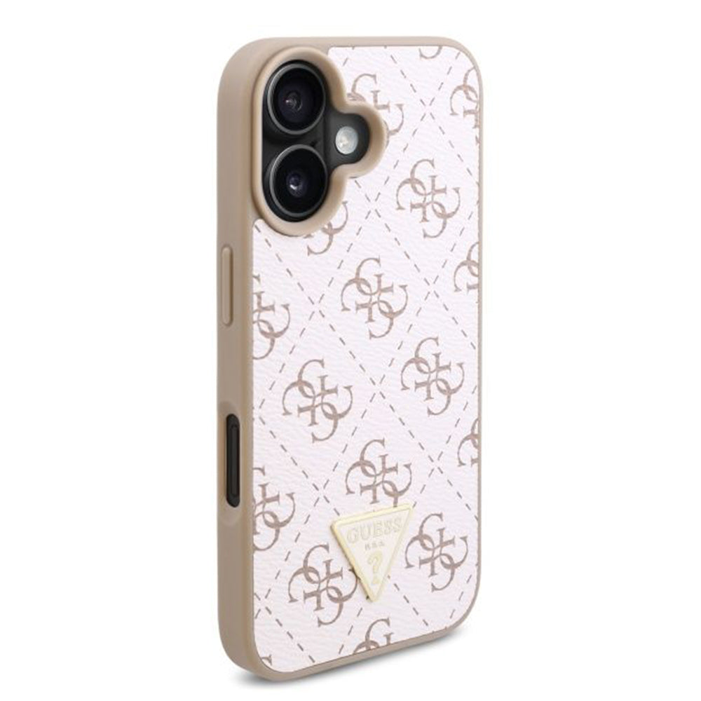 Futrola za Apple iPhone 16 Plus, Guess, 4G Triangle Logo, Bijela