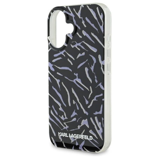 Futrola za Apple iPhone 16 Plus, Karl Lagerfeld, Zebra with Cord Strap, Ljubičasta