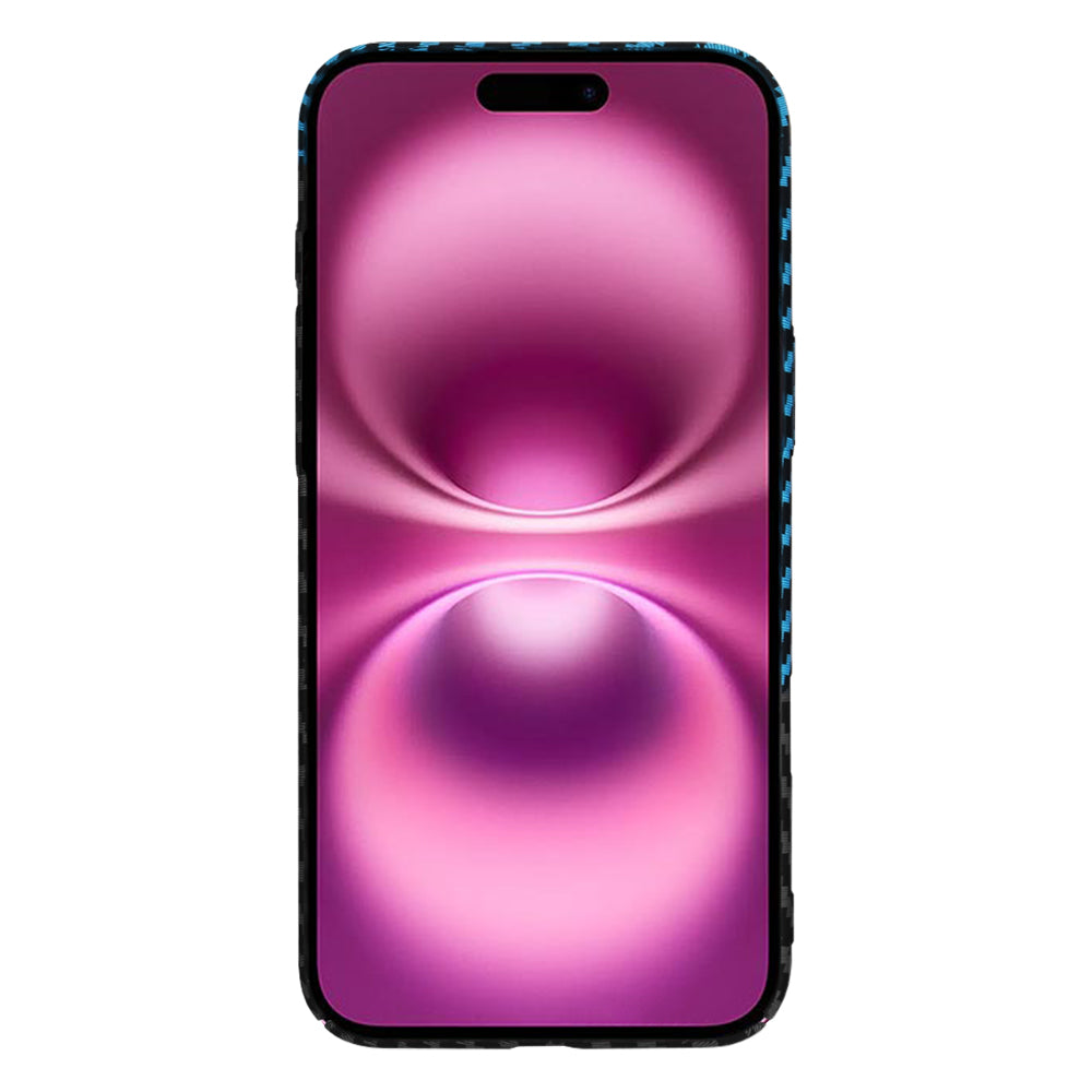 Maska za Apple iPhone 16 Plus, Techsuit, Carbonite FiberShell, Crno Plava