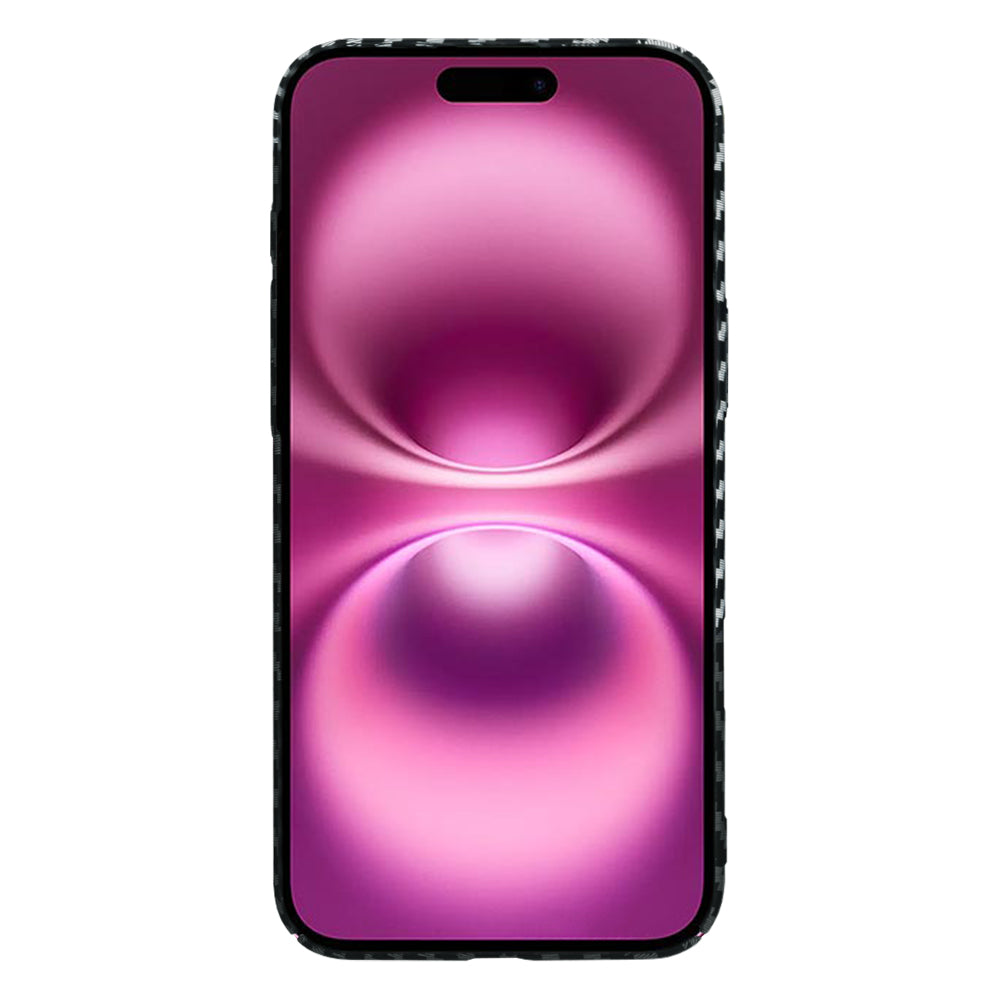 Maska za Apple iPhone 16 Plus, Techsuit, Carbonite FiberShell, Crno Siva