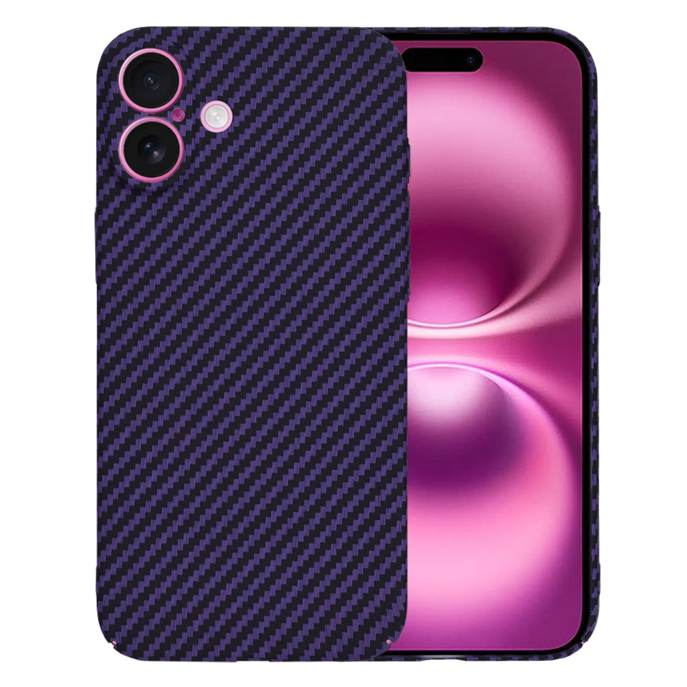 Maska za Apple iPhone 16 Plus, Techsuit, Carbonite FiberShell, Ljubičasta