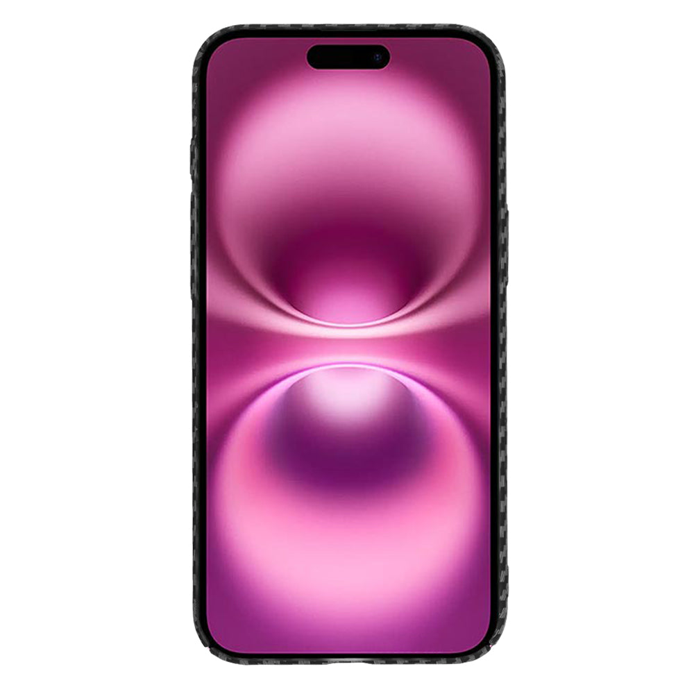 Maska za Apple iPhone 16 Plus, Techsuit, Carbonite FiberShell, Crna