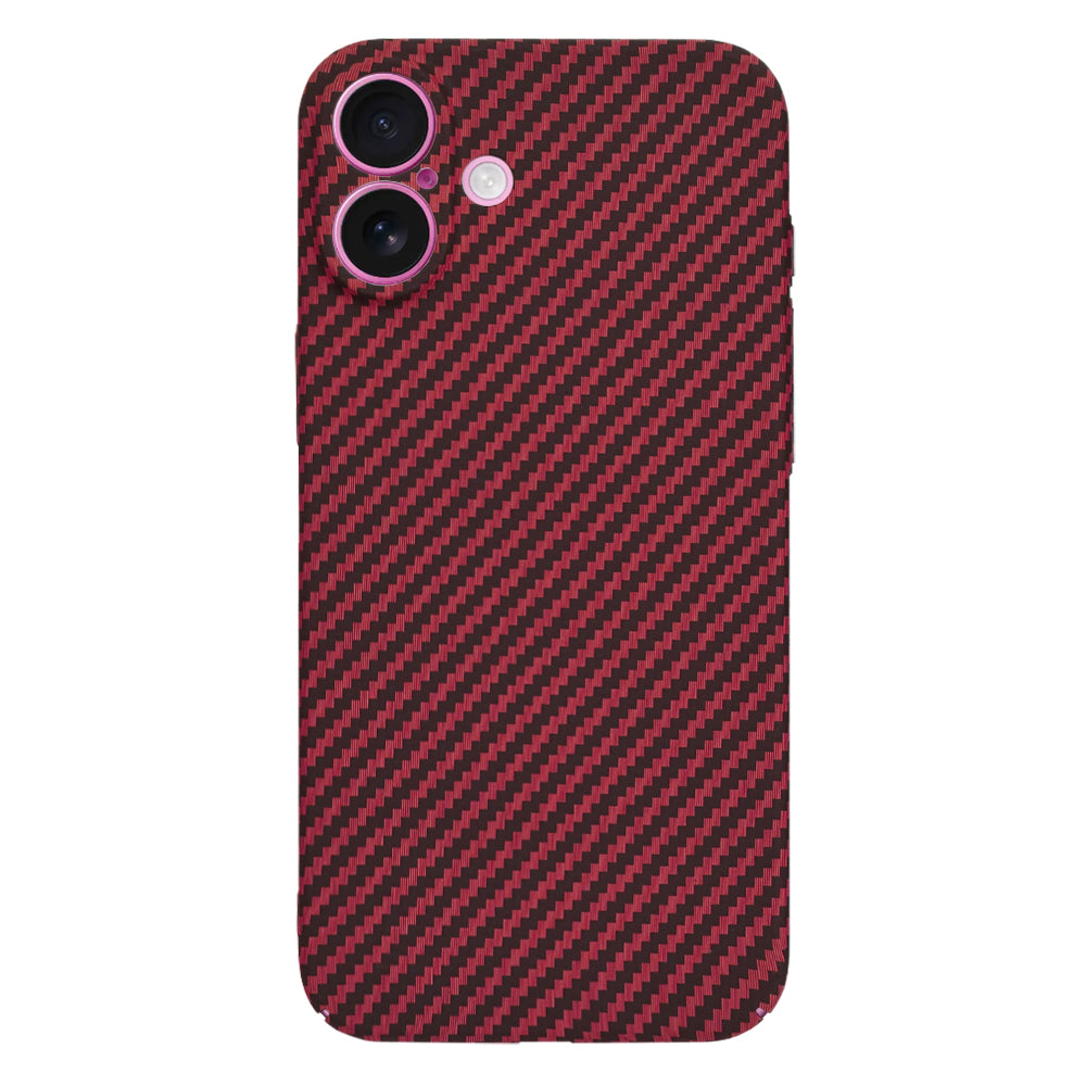 Maska za Apple iPhone 16 Plus, Techsuit, Carbonite FiberShell, Crvena