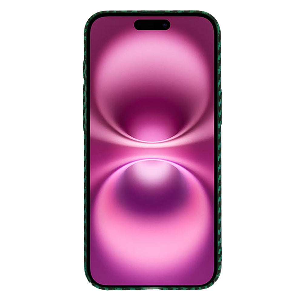 Maska za Apple iPhone 16 Plus, Techsuit, Carbonite FiberShell, Zelena