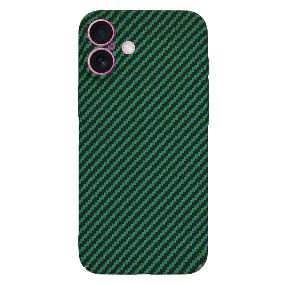 Maska za Apple iPhone 16 Plus, Techsuit, Carbonite FiberShell, Zelena