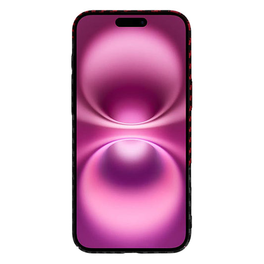 Maska za Apple iPhone 16 Plus, Techsuit, Carbonite FiberShell, Crno Crvena