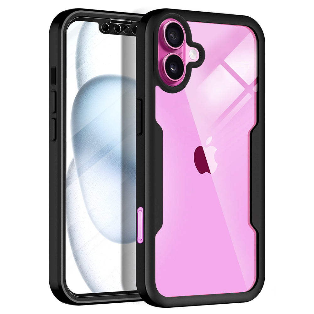 Maska za Apple iPhone 16 Plus, Techsuit, ColorVerse 360, Crna