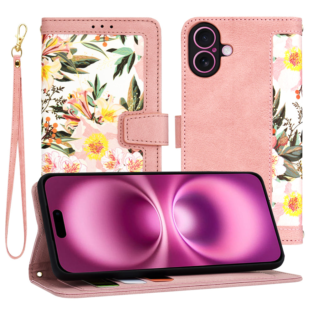 Maska za Apple iPhone 16 Plus, Techsuit, FlipCraft, Roza