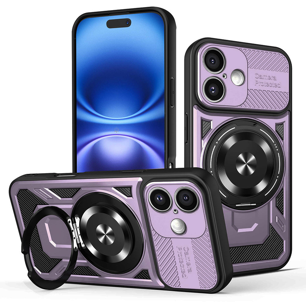 Maska za Apple iPhone 16 Plus, Techsuit, RuggedCam, Ljubičasta