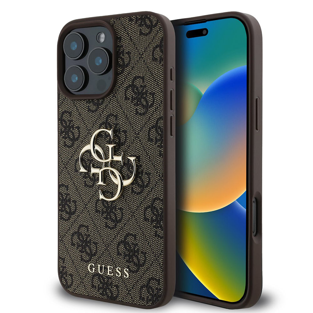 Futrola za Apple iPhone 16 Pro, Guess, 4G Big Logo, Smeđa