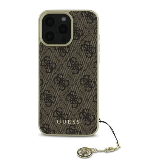 Futrola za Apple iPhone 16 Pro, Guess, 4G Charm, smeđa