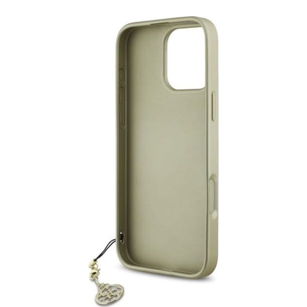 Futrola za Apple iPhone 16 Pro, Guess, 4G Charm, smeđa