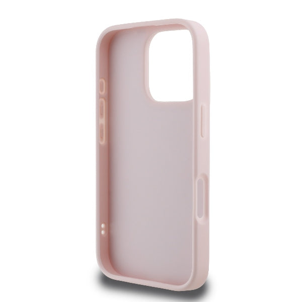 Futrola za Apple iPhone 16 Pro, Karl Lagerfeld, Diagonal Quilted Script, Roza