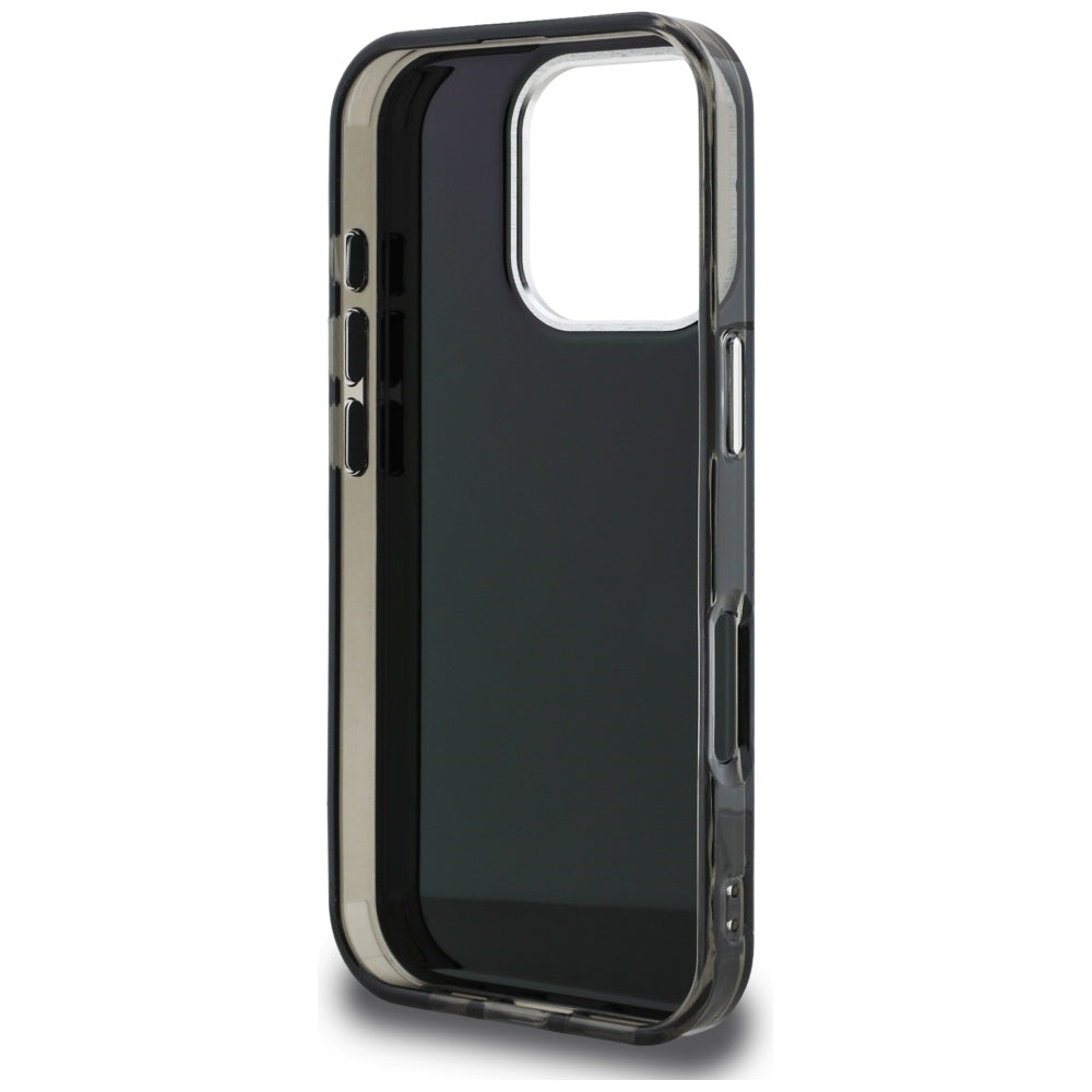 Futrola za Apple iPhone 16 Pro, Karl Lagerfeld, IML Aquarelle Logo Choupette, Crna