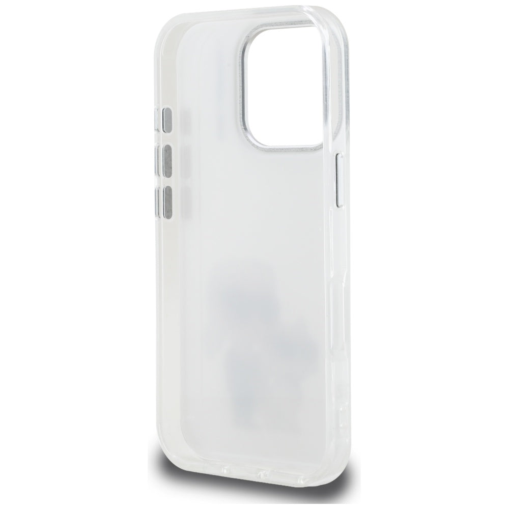 Futrola za Apple iPhone 16 Pro, Karl Lagerfeld, IML Aquarelle Logo Karl & Choupette, Bijela