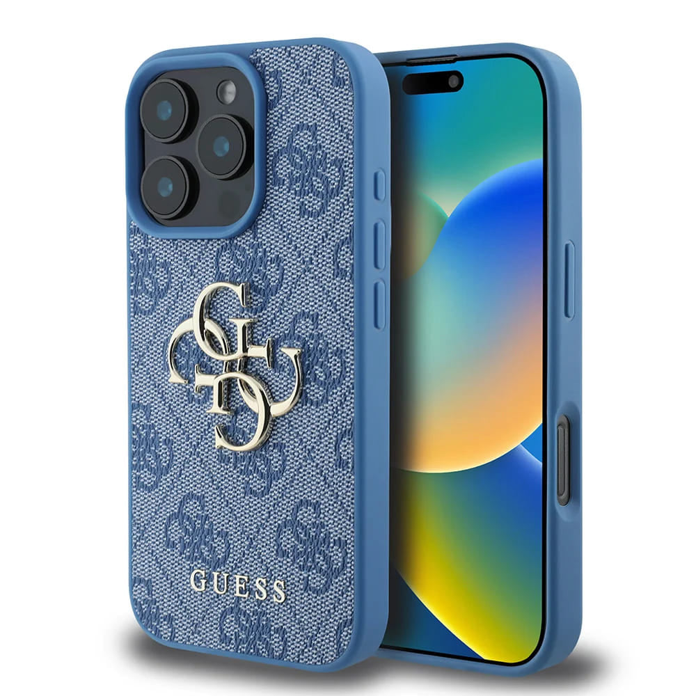 Futrola za Apple iPhone 16 Pro Max, Guess, 4G Big Logo, Plava