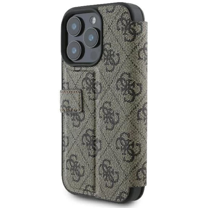 Futrola za Apple iPhone 16 Pro Max, Guess, 4G Book, smeđa