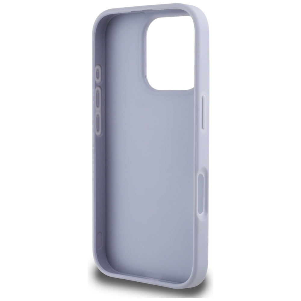 Futrola za Apple iPhone 16 Pro Max, Guess, Hot Stamp 4G Pattern Triangle Logo, Svijetlo ljubičasta