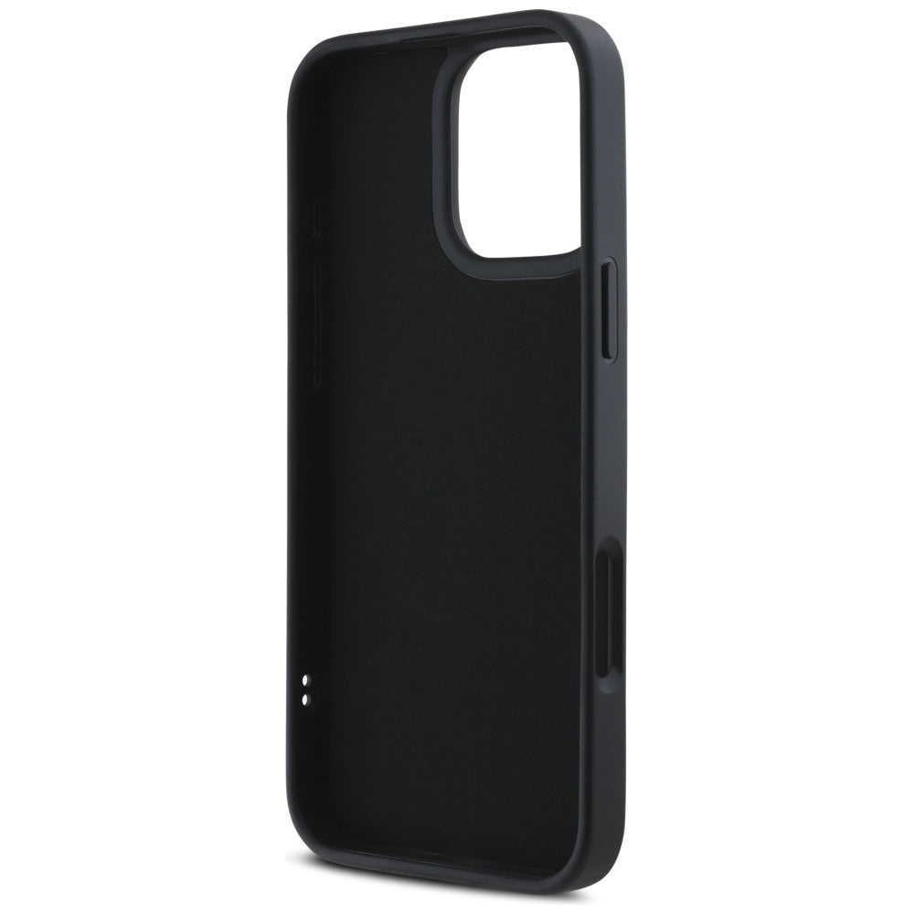Futrola za Apple iPhone 16 Pro Max, Karl Lagerfeld, 3D Rubber Elongated Gliiter Logo, Crna