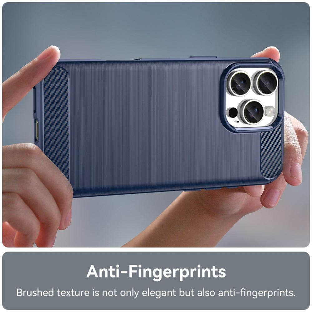 Maska za Apple iPhone 16 Pro, Techsuit, Karbon, Plava