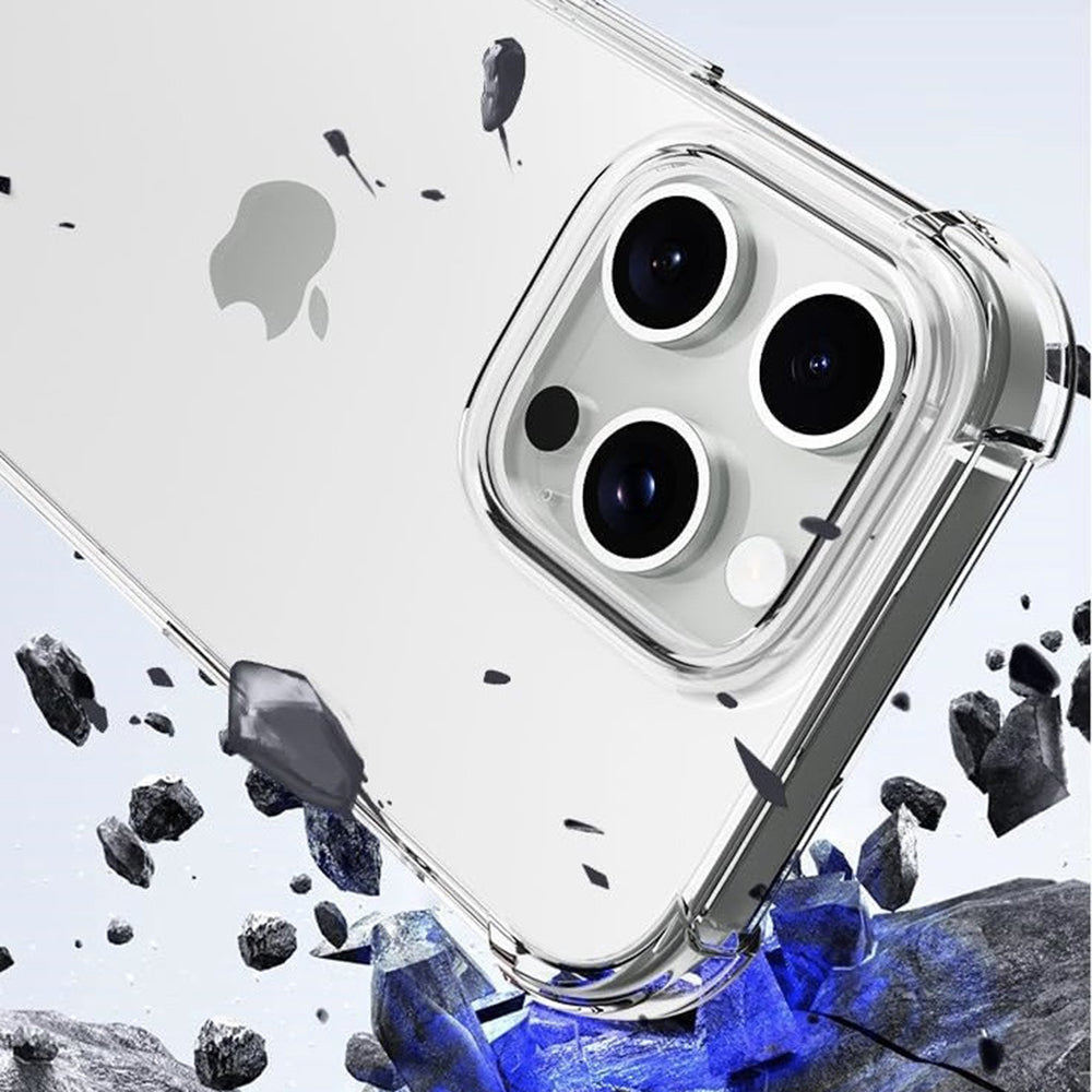 Maska za Apple iPhone 16 Pro, Techsuit, Shockproof Clear (Big Lens Hole), Prozirna