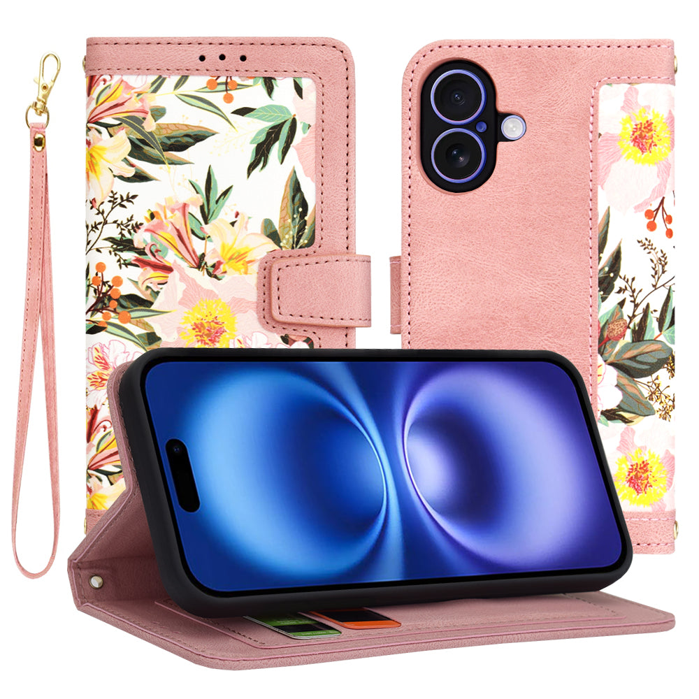 Maska za Apple iPhone 16, Techsuit, FlipCraft, Roza