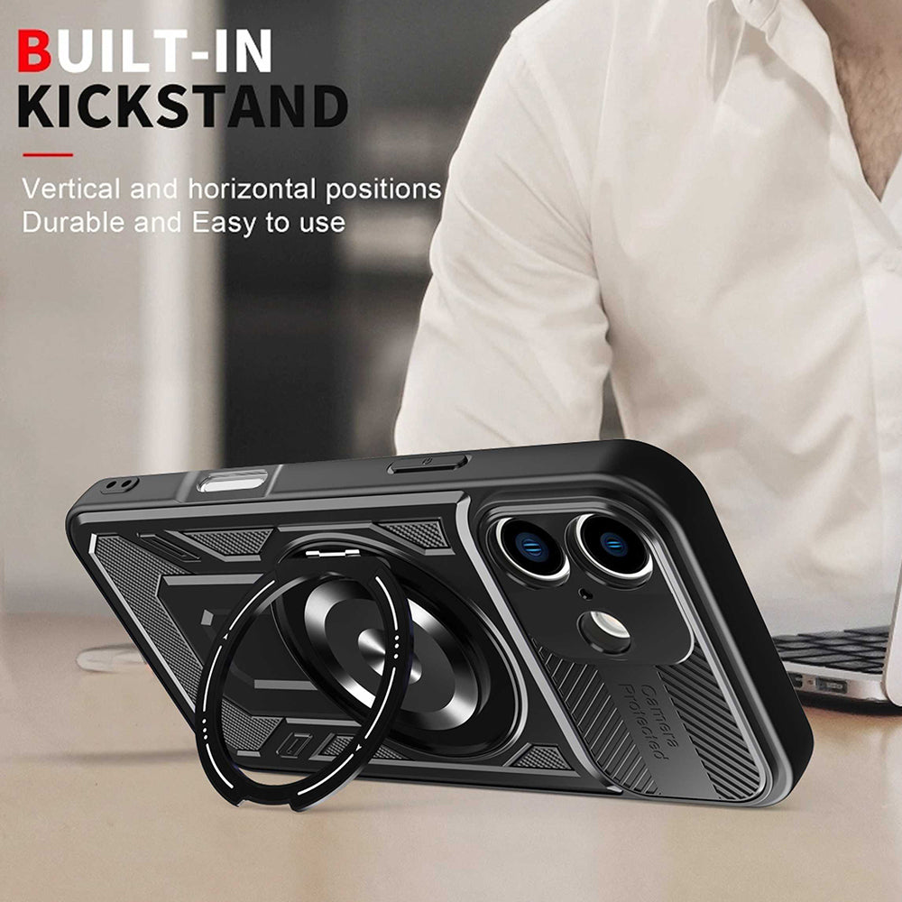 Maska za Apple iPhone 16, Techsuit, RuggedCam, Ljubičasta