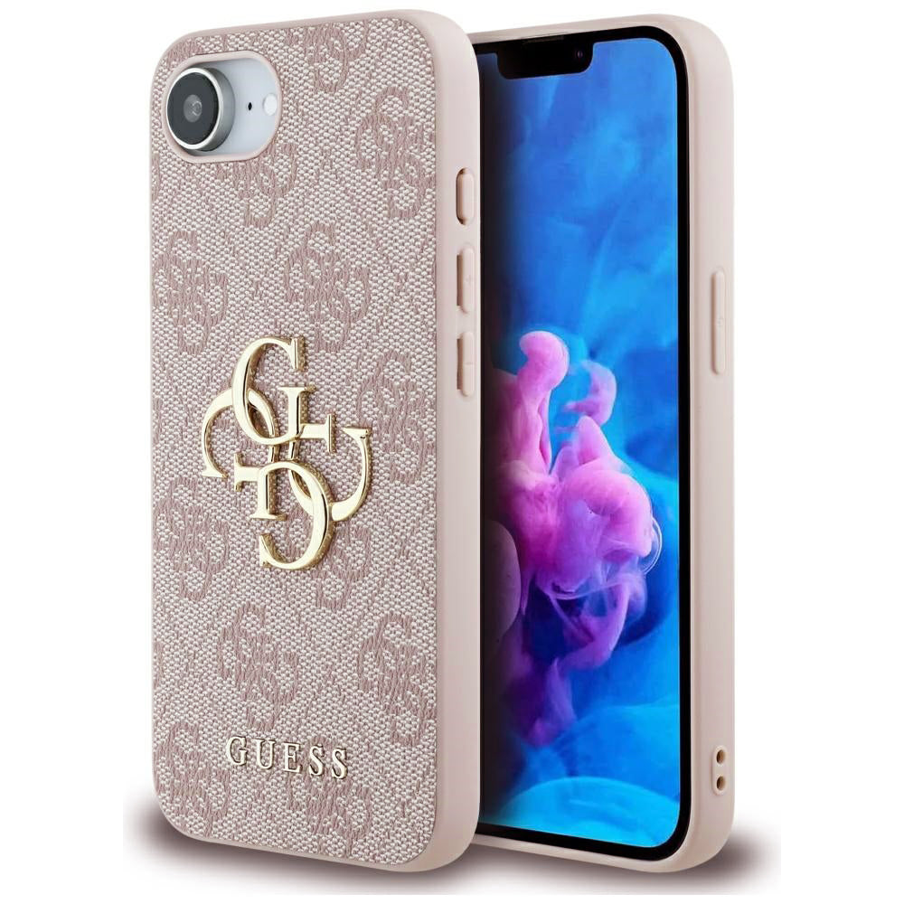 Futrola za Apple iPhone 17e / 16e, Guess, 4G Big Logo, Roza