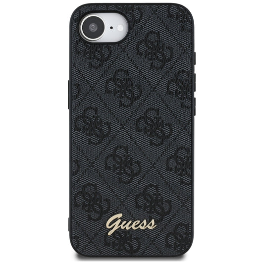 Futrola za Apple iPhone 16e, Guess, 4G Script Logo, Crna