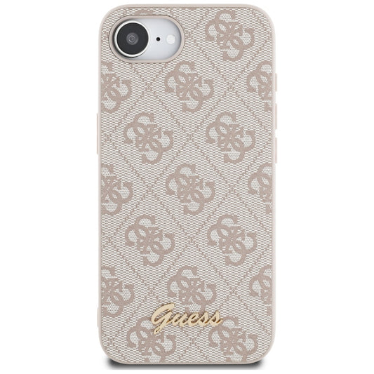 Futrola za Apple iPhone 16e, Guess, 4G Script Logo, Roza