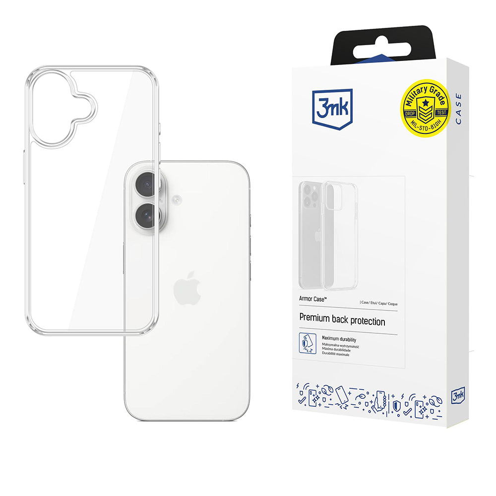 Futrola za Apple iPhone 17, 3MK, Armor, Prozirna