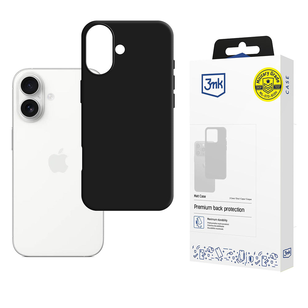 Futrola za Apple iPhone 17, 3MK, Mat Crna