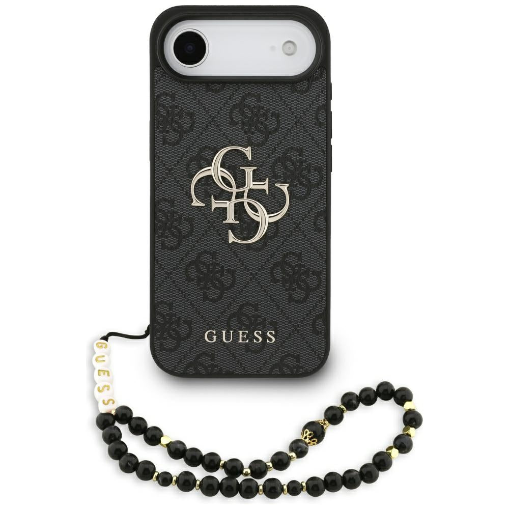 Futrola za Apple iPhone 17 Air, Guess, 4G Classic Logo with Strap, Crna
