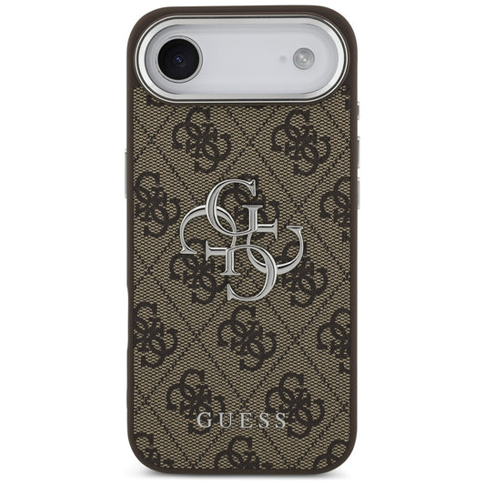 Futrola za Apple iPhone 17 Air, Guess, Big 4G Logo Classic, Smeđe Srebrna