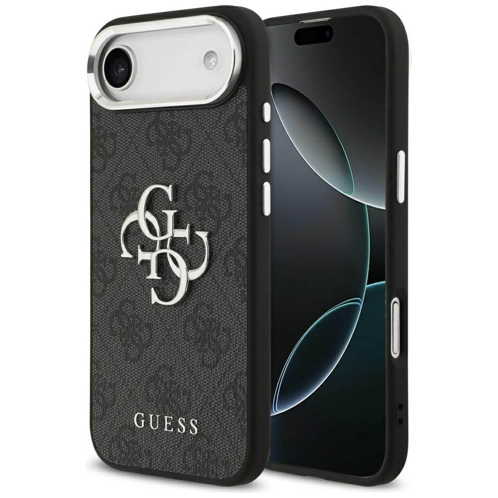 Futrola za Apple iPhone 17 Air, Guess, Big 4G Logo Classic, Crno Srebrna