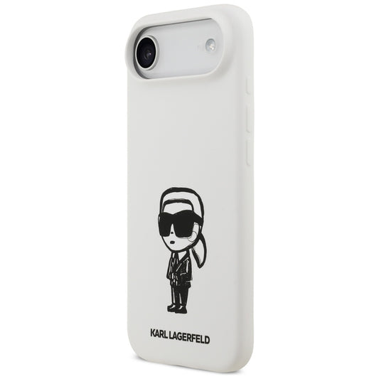 Futrola za Apple iPhone 17 Air, Karl Lagerfeld, Sketch and Logo Karl, Bijela