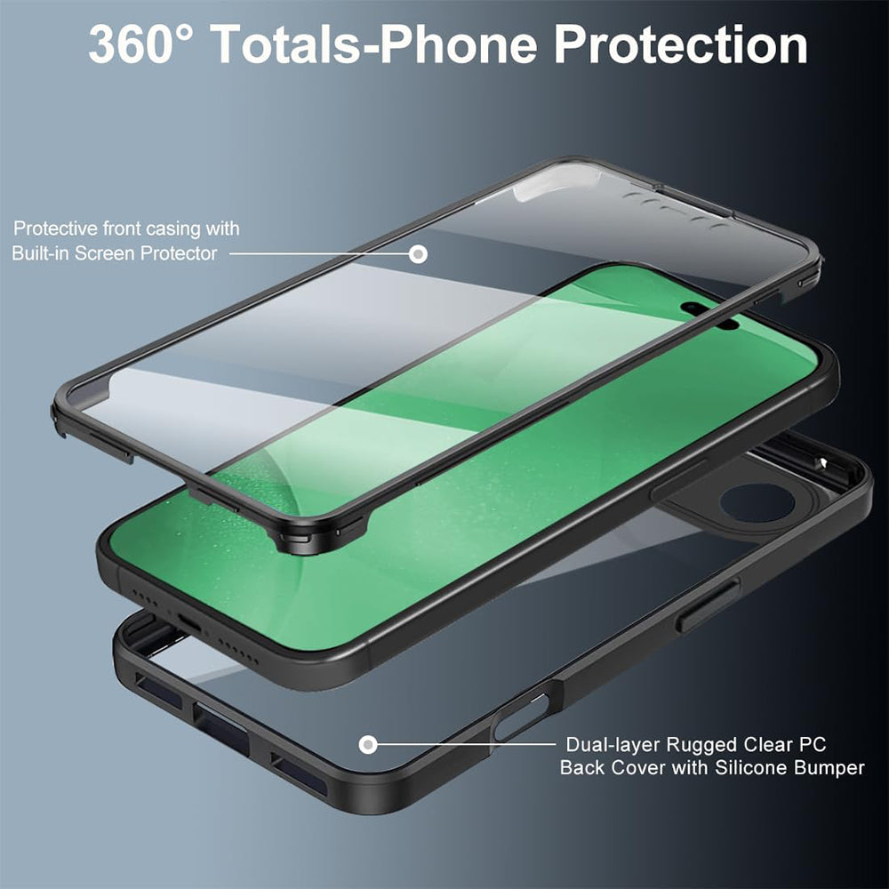 Futrola za Apple iPhone 17 Air, Techsuit, ColorVerse 360, Crna