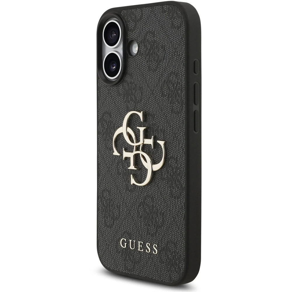 Futrola za Apple iPhone 17, Guess, 4G Classic Logo with Strap, Crna