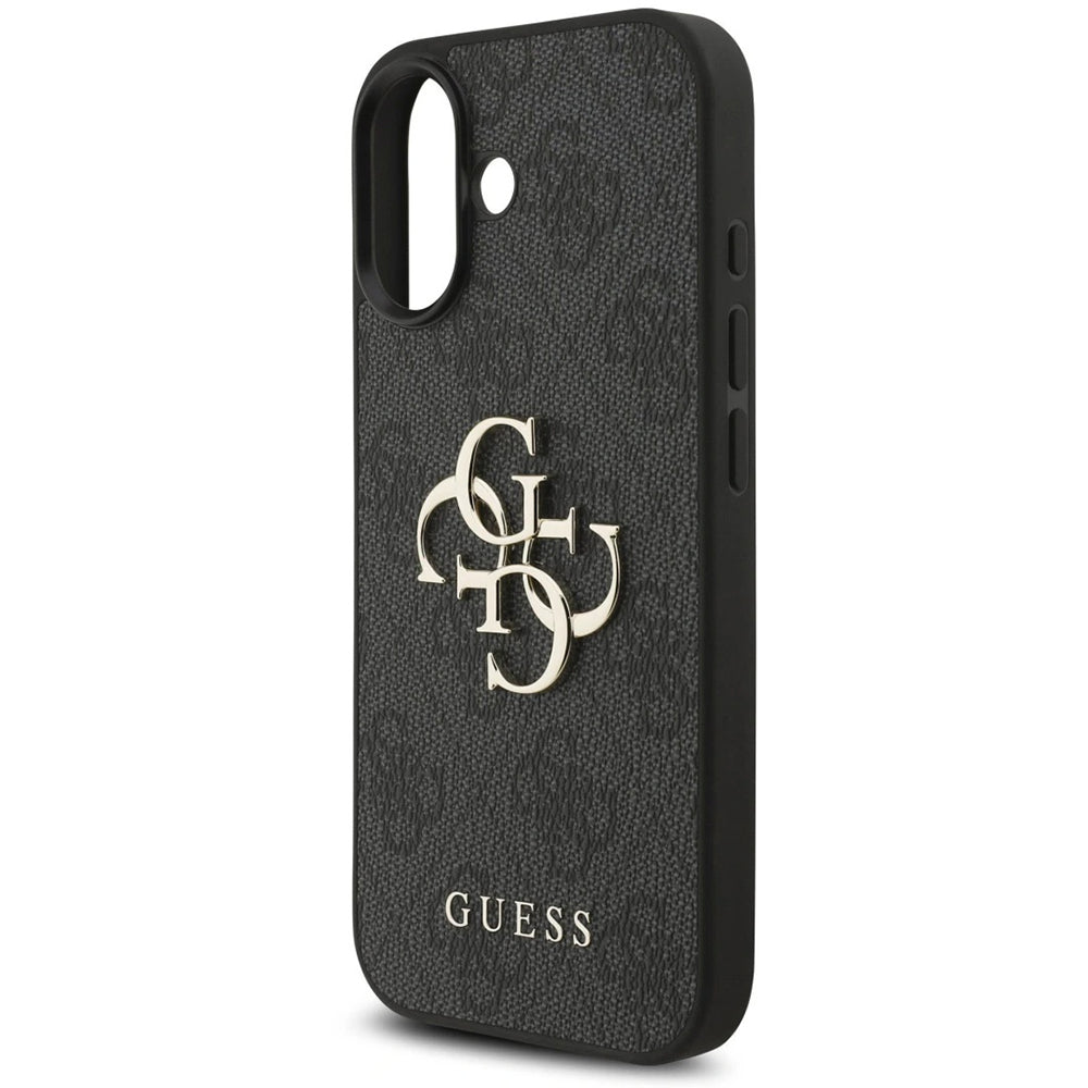 Futrola za Apple iPhone 17, Guess, 4G Classic Logo with Strap, Crna