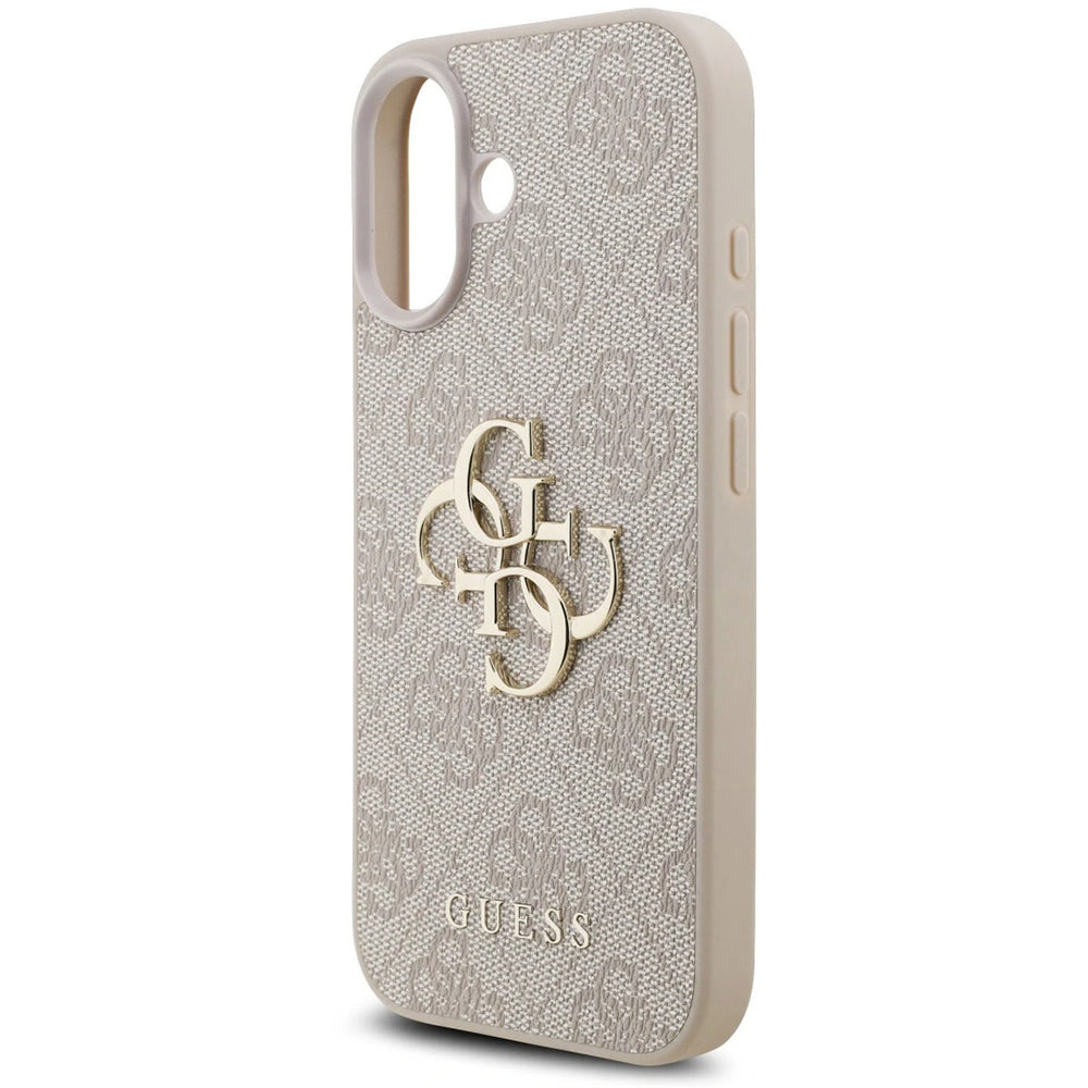 Futrola za Apple iPhone 17, Guess, 4G Classic Logo with Strap, Roza