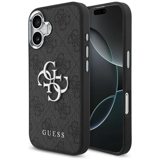 Futrola za Apple iPhone 17, Guess, Big 4G Logo Classic, Crno Srebrna