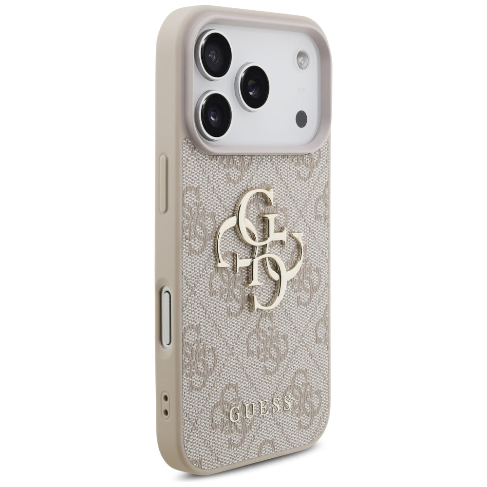 Futrola za Apple iPhone 17 Pro, Guess, 4G Classic Logo with Strap, Roza