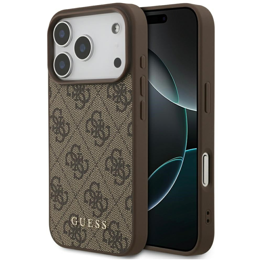 Futrola za Apple iPhone 17 Pro, Guess, 4G Classic, Smeđa