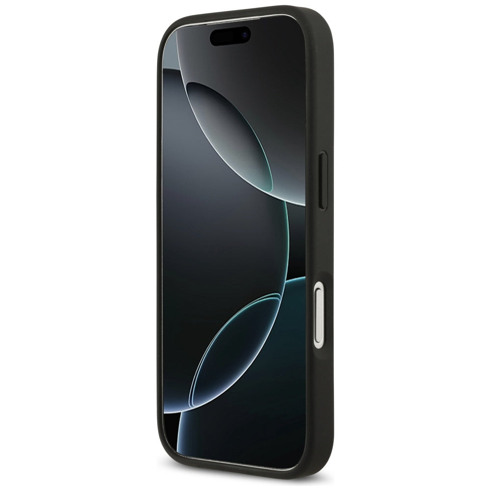 Futrola za Apple iPhone 17 Pro, Guess, 4G Double Card Triangle, Crna