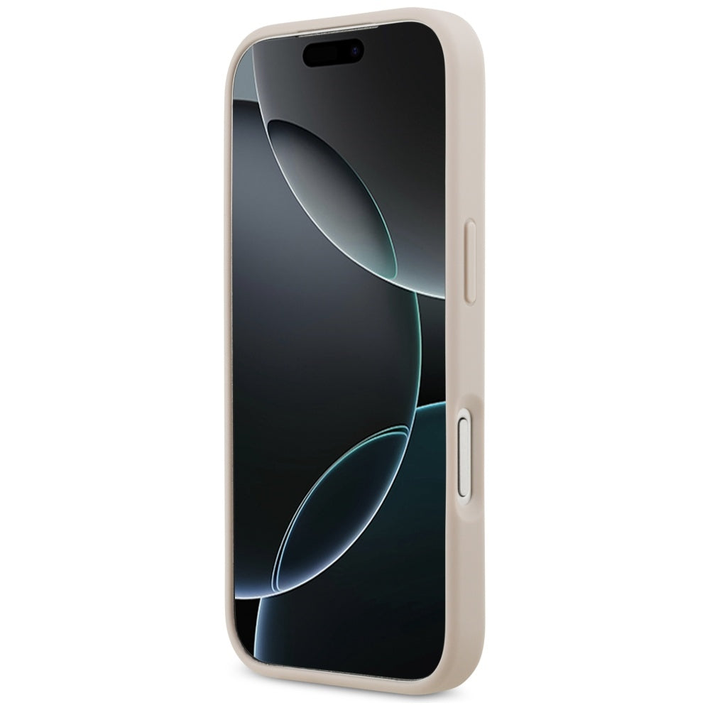 Futrola za Apple iPhone 17 Pro, Guess, 4G Double Card Triangle, Roza