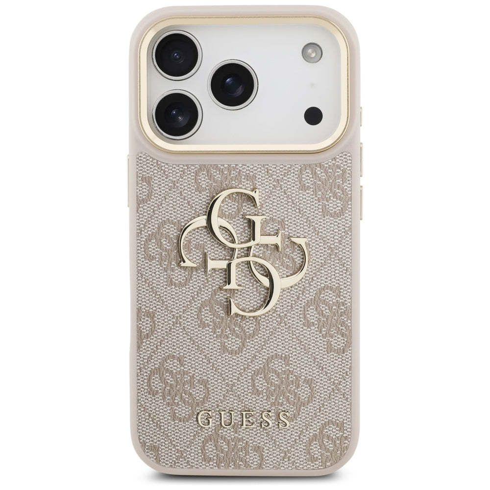 Futrola za Apple iPhone 17 Pro, Guess, Big 4G Classic Logo with Big Strap, Roza
