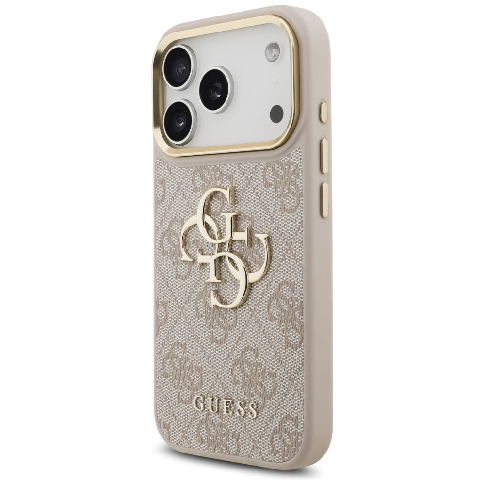 Futrola za Apple iPhone 17 Pro, Guess, Big 4G Classic Logo with Big Strap, Roza