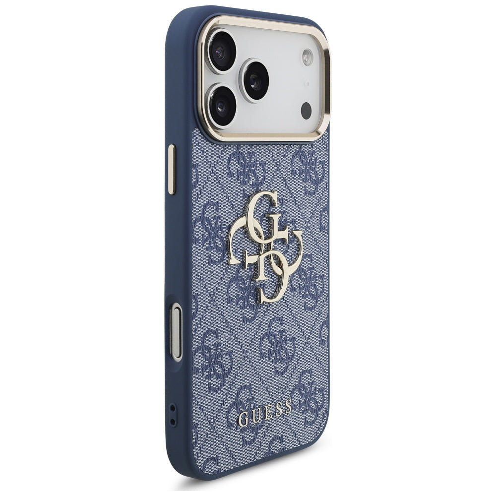 Futrola za Apple iPhone 17 Pro, Guess, Big 4G Logo Classic, Zlatno Plava
