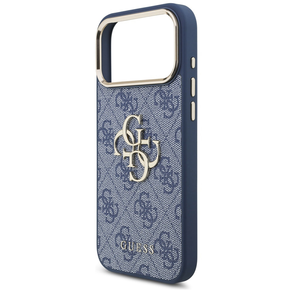 Futrola za Apple iPhone 17 Pro, Guess, Big 4G Logo Classic, Zlatno Plava